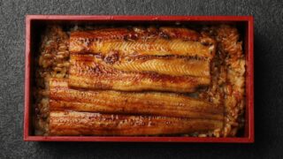 対馬金穴子で作った煮穴子重